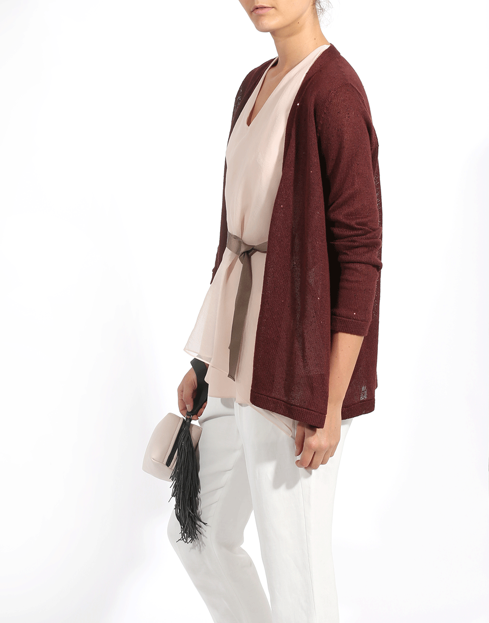 BRUNELLO CUCINELLI-Linen Silk Cardigan-