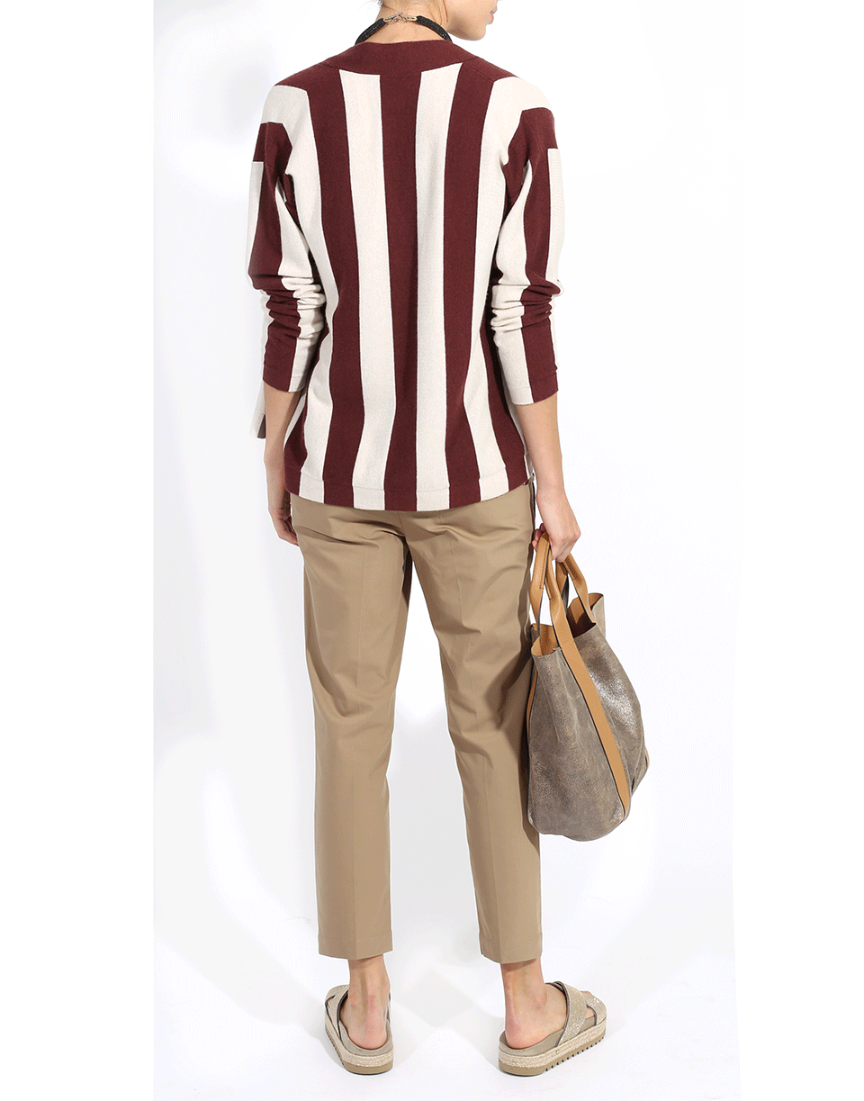 BRUNELLO CUCINELLI-Cricket Stripes Cardigan-