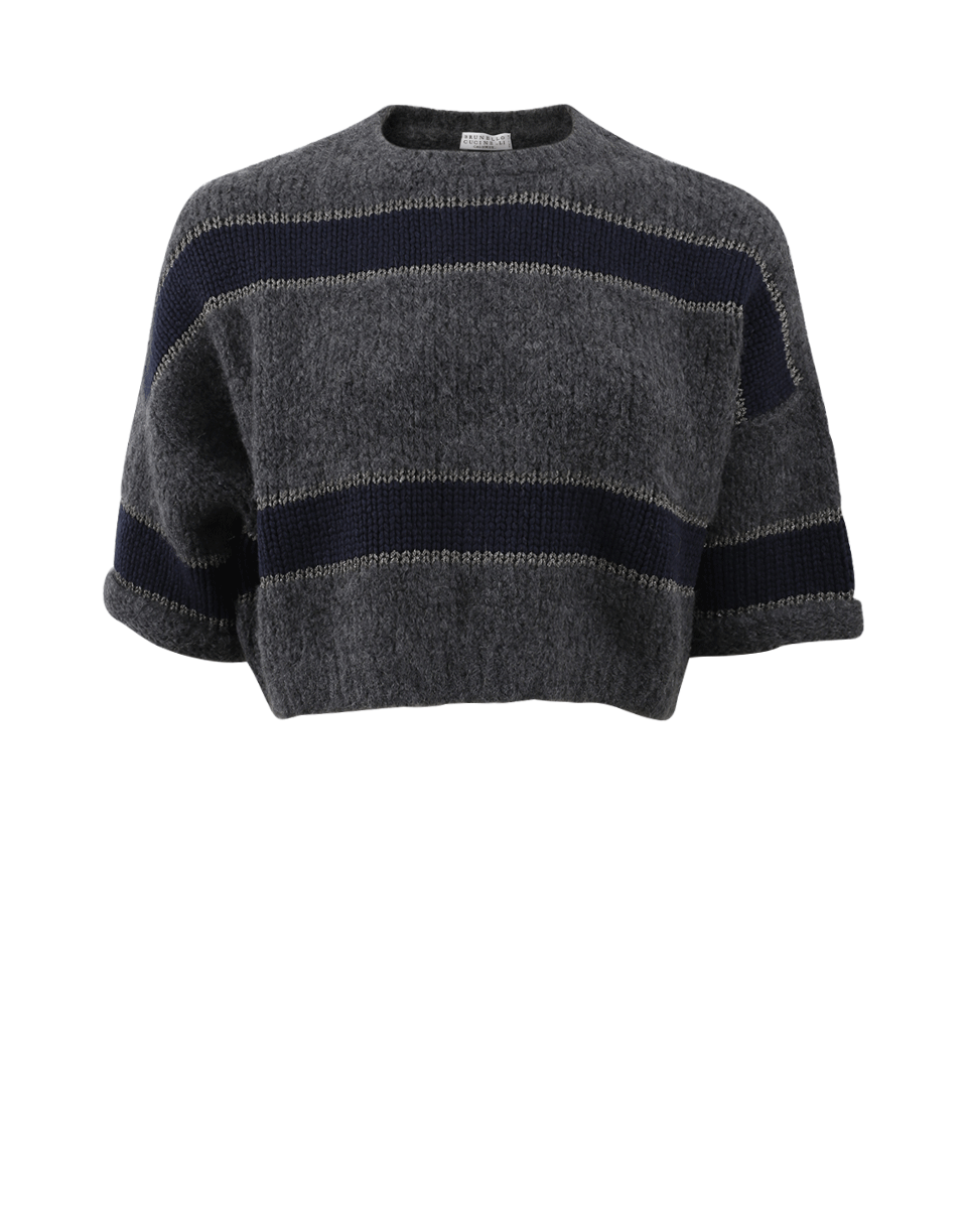 BRUNELLO CUCINELLI-Wide Stripe Pullover Top-
