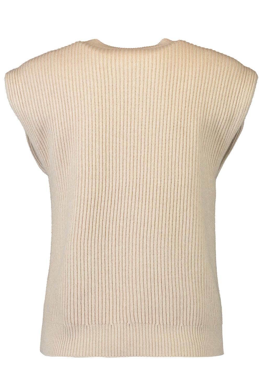 Nautical Sleeveless Knit Top-FEATHER-XS-CLOTHINGTOPKNITS-BRUNELLO CUCINELLI