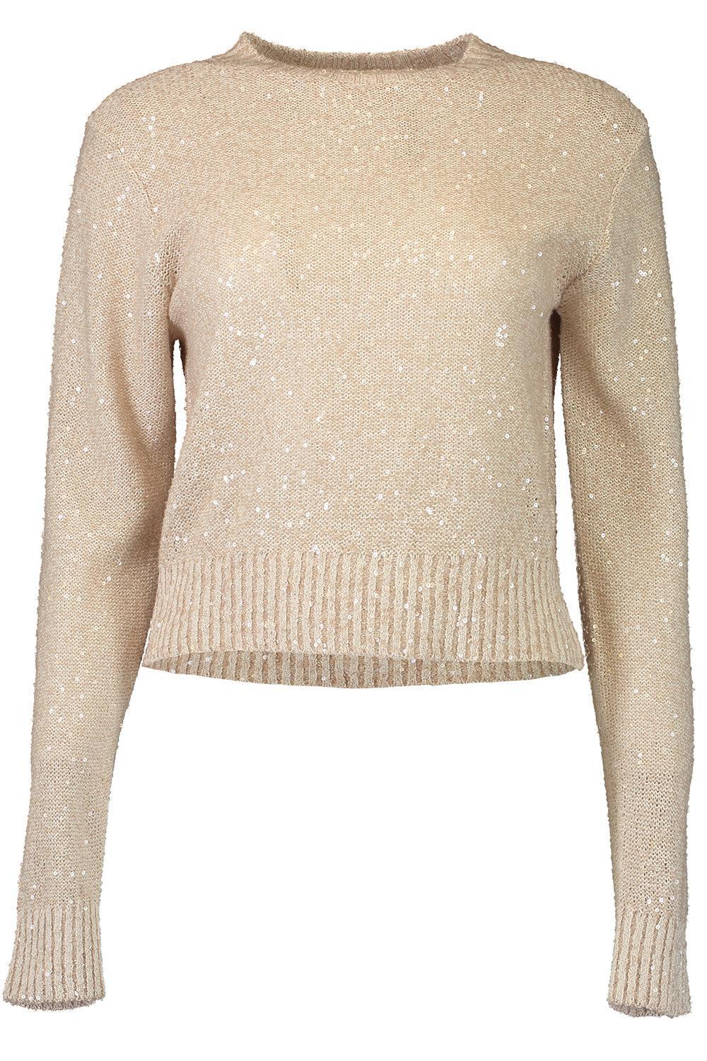 Crewneck Knit Pullover - Light Beige-LTBEIGE-XS-CLOTHINGTOPKNITS-BRUNELLO CUCINELLI