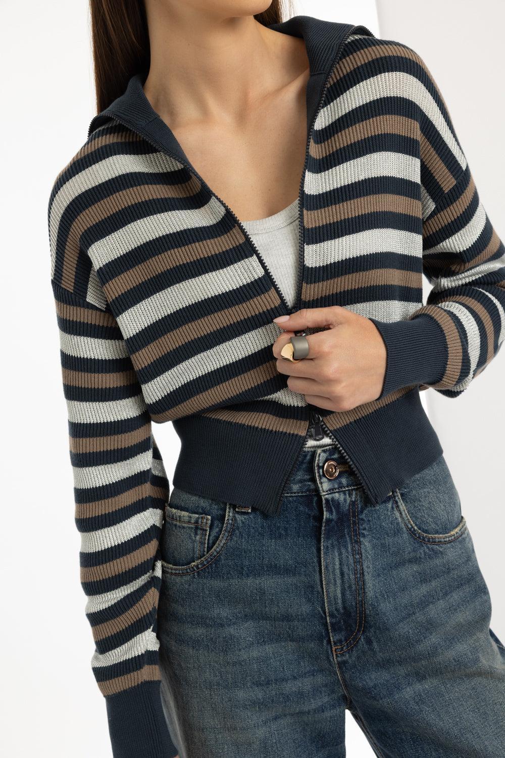 Winter Marina Cardigan-NVBRNSIL-XS-CLOTHINGTOPKNITS-BRUNELLO CUCINELLI
