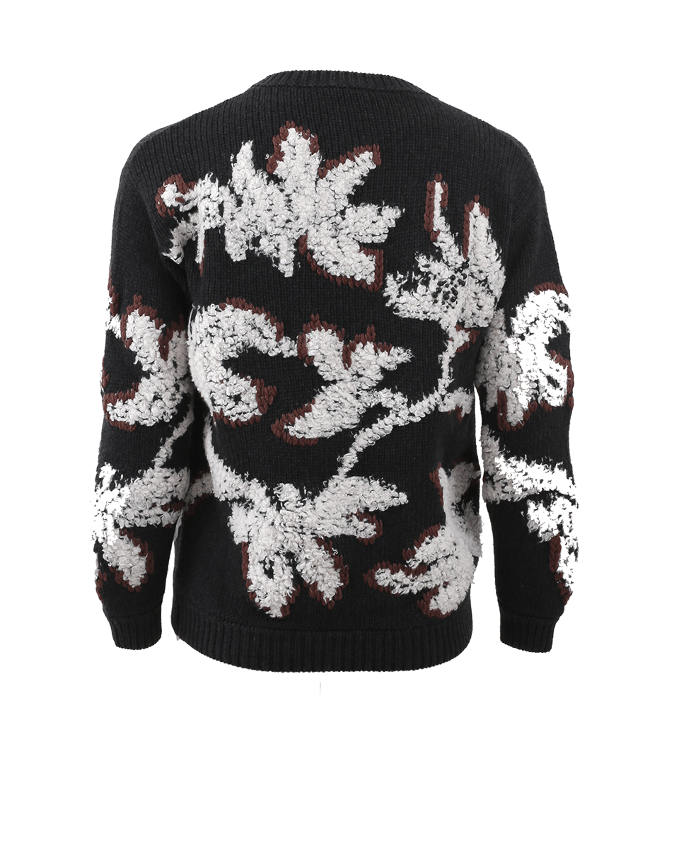 BRUNELLO CUCINELLI-Floral Embroidered Knit-