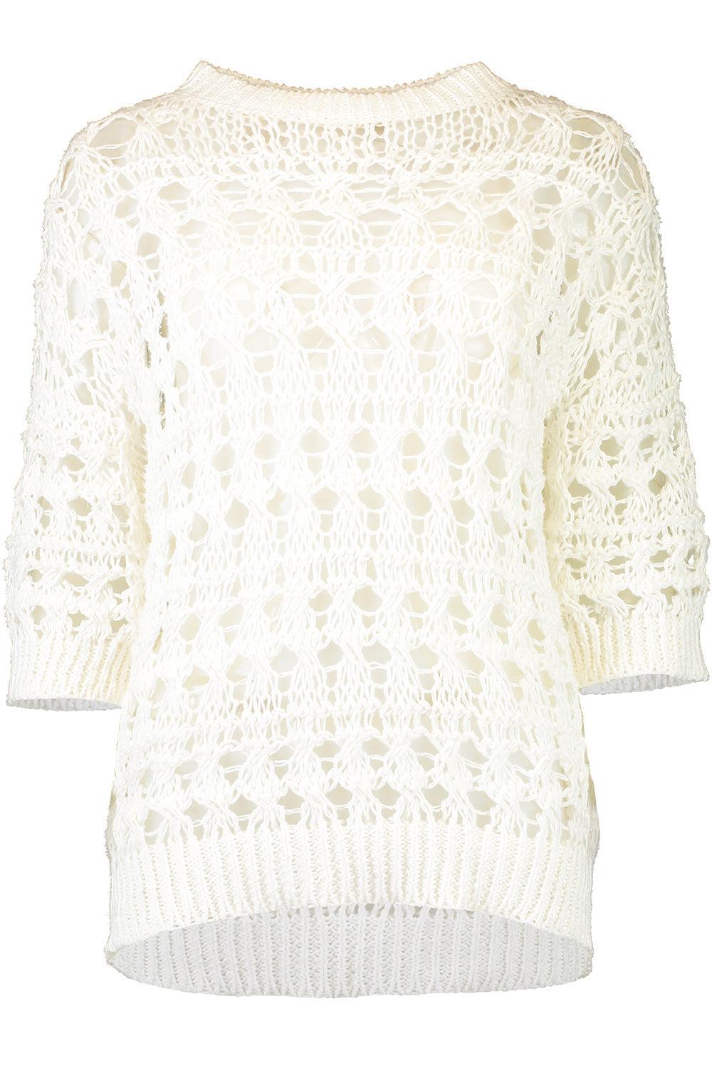 Open Work Knit Top-PANAMA-XS-CLOTHINGTOPKNITS-BRUNELLO CUCINELLI