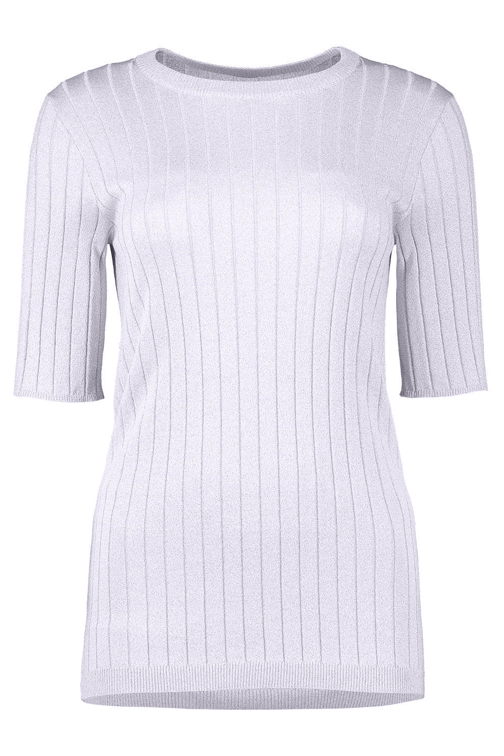 BRUNELLO CUCINELLI-Short Sleeve Lurex Top-