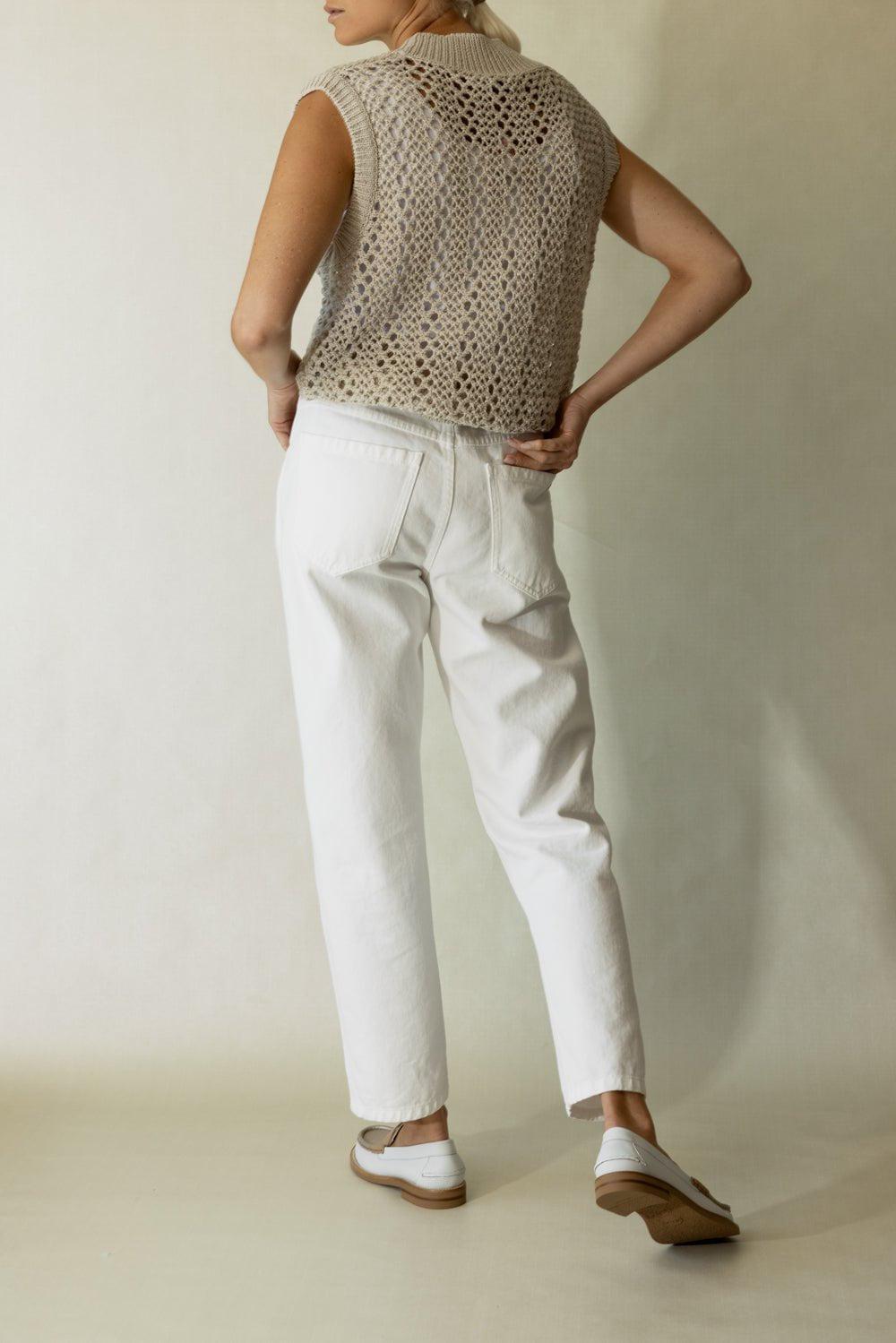 BRUNELLO CUCINELLI-Cap Sleeve V Neck Top-