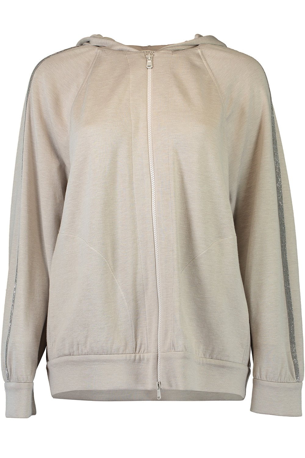 BRUNELLO CUCINELLI-Monili Sleeve Hoodie-