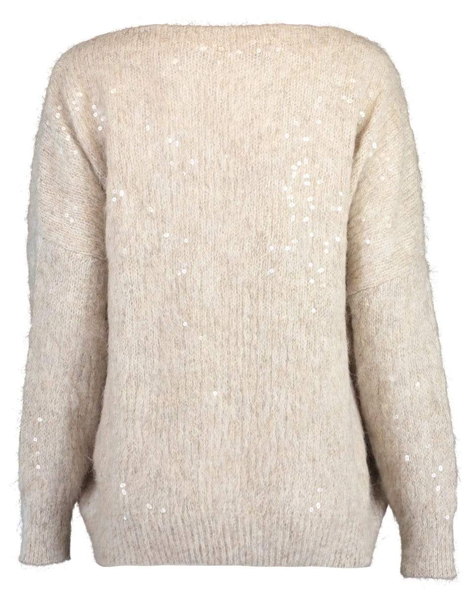 BRUNELLO CUCINELLI-Wet Effect Embroidered Boatneck Pullover-