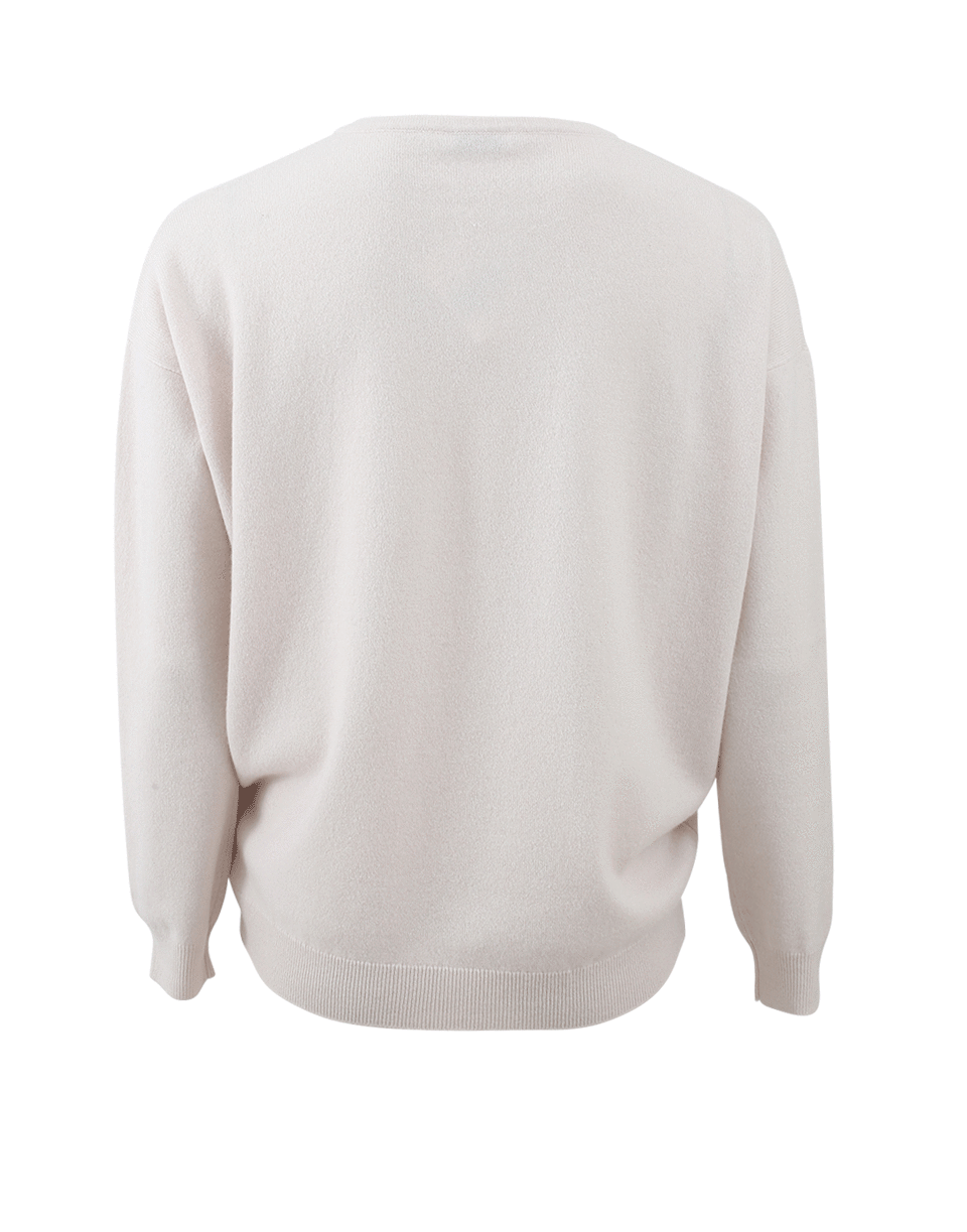 BRUNELLO CUCINELLI-Cashmere Keyhole Pullover Top-