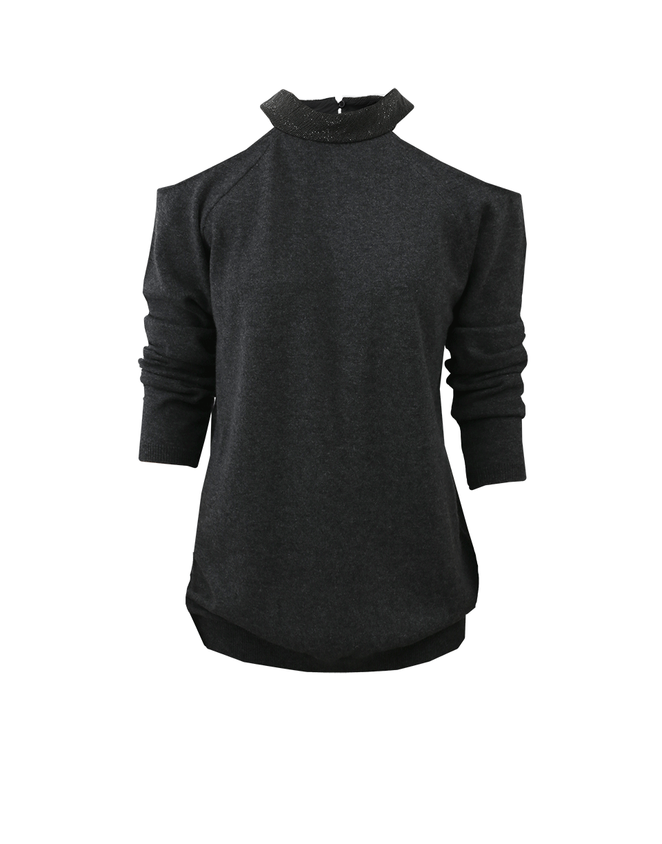 BRUNELLO CUCINELLI-Cold Shoulder Sweater-