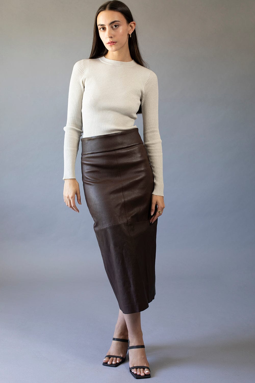 BRUNELLO CUCINELLI-Ribbed Lurex Round Neck Pullover-