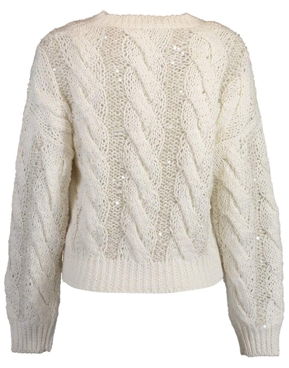 BRUNELLO CUCINELLI-Cable Knit Pull Over Sweater-