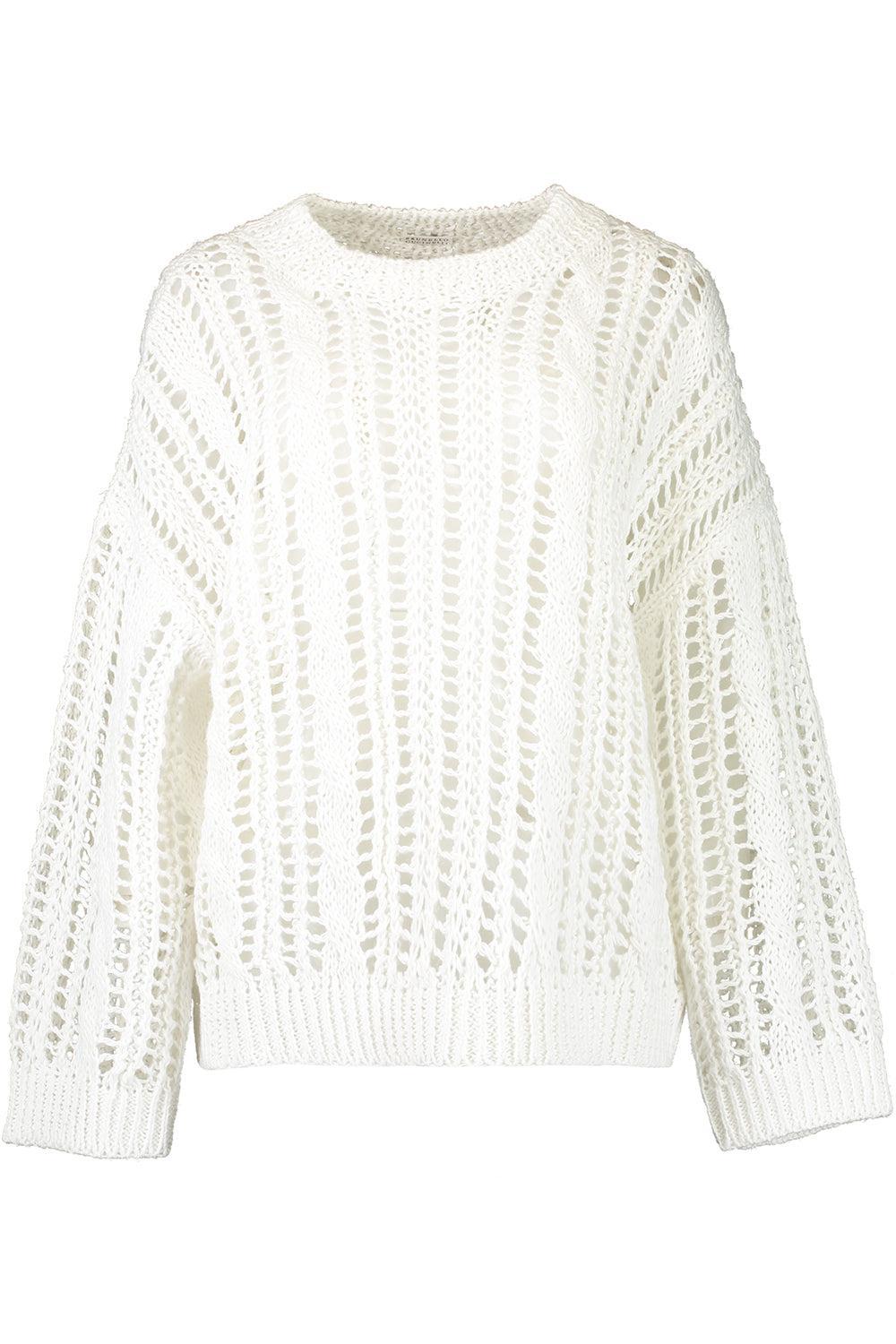 Open Knit Crewneck