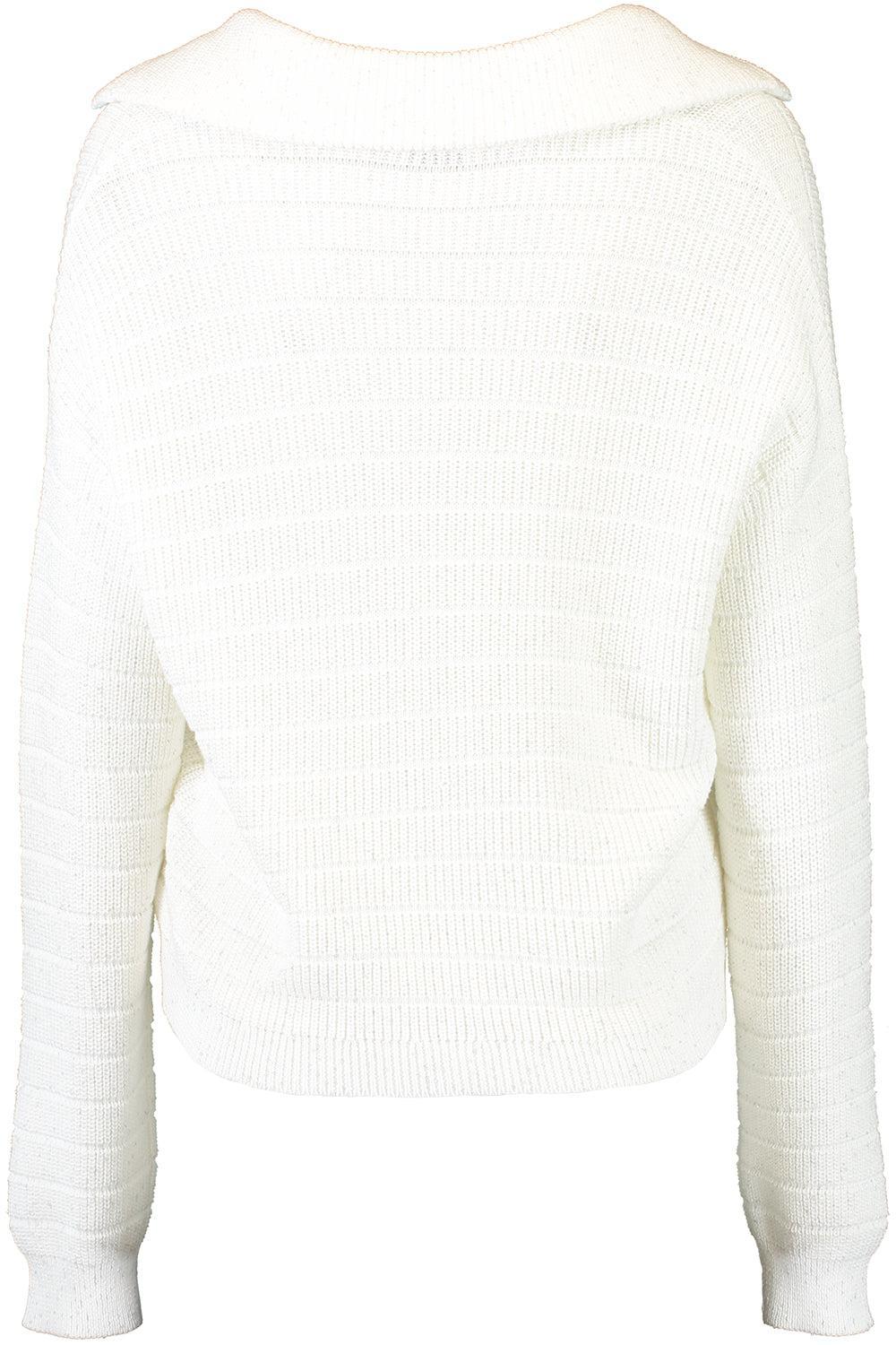 Pailette English Rib Collar Pullover-WHITE-XS-CLOTHINGTOPKNITS-BRUNELLO CUCINELLI