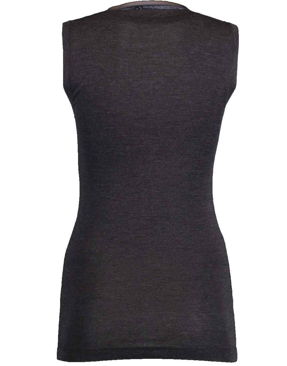 BRUNELLO CUCINELLI-Ribbed Jersey Top-