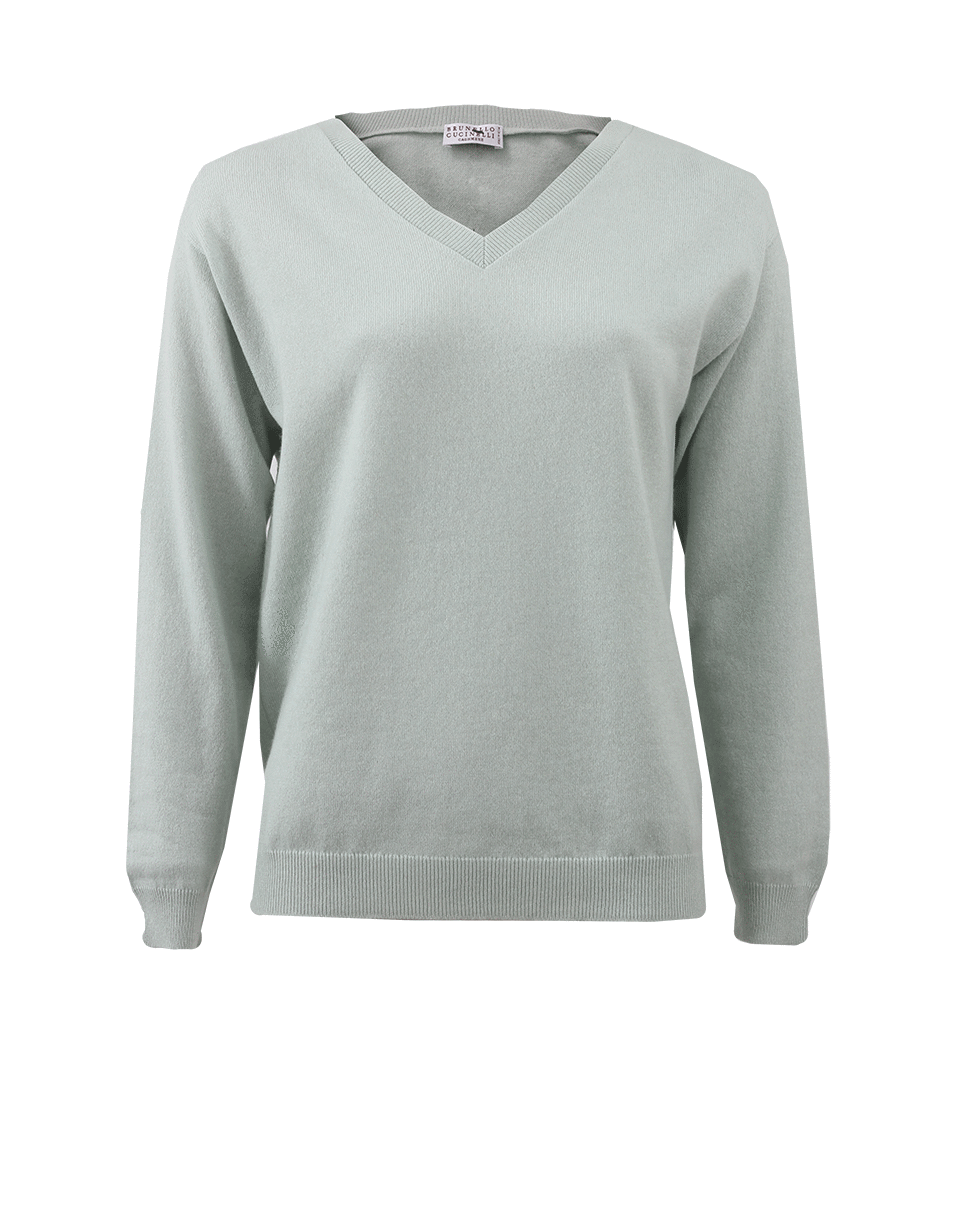 BRUNELLO CUCINELLI-V-Knit Sweater-