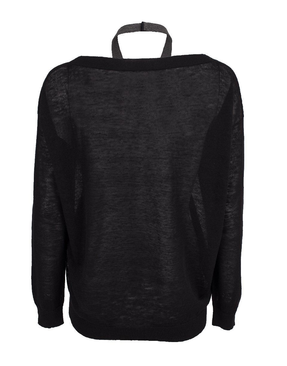 BRUNELLO CUCINELLI-Pullover With Monili Strap-