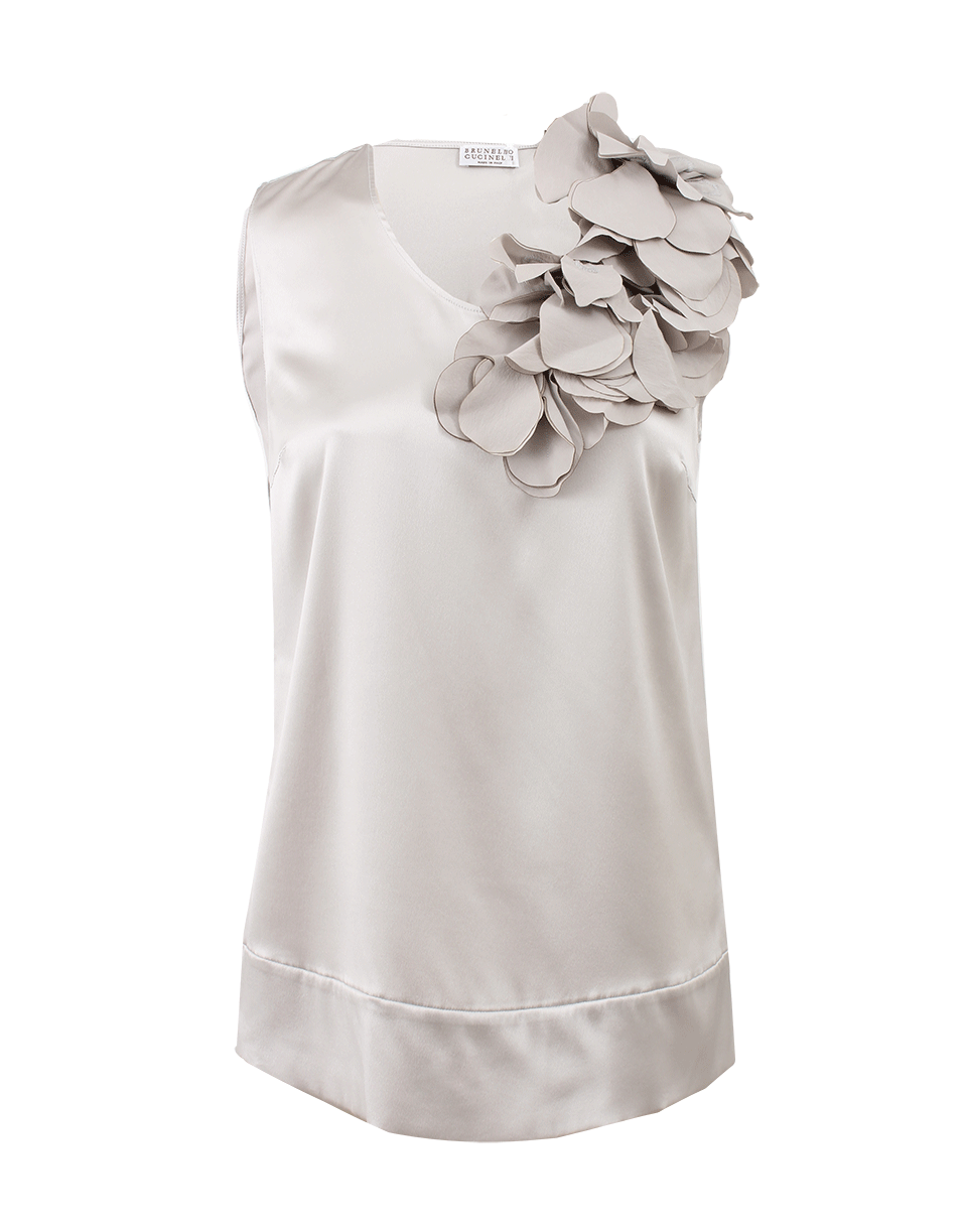 BRUNELLO CUCINELLI-Lame Petal Detail Tank-