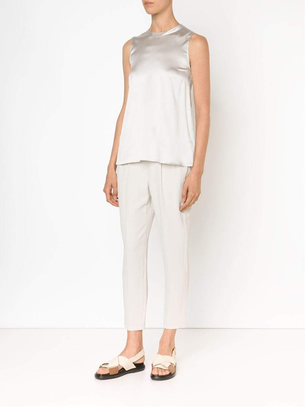 BRUNELLO CUCINELLI-Satin Crewneck Tank-