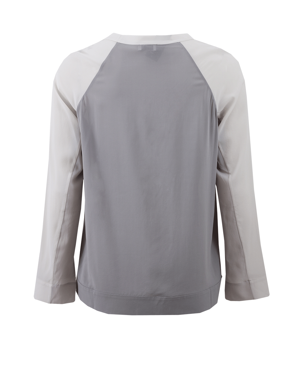 BRUNELLO CUCINELLI-Silk Colorblock Top-