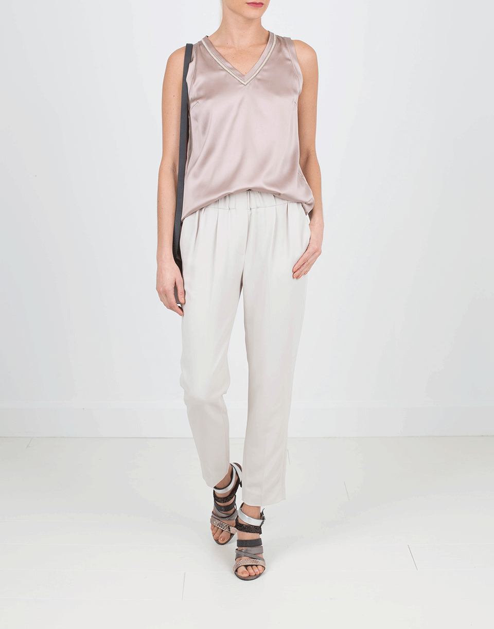 BRUNELLO CUCINELLI-Satin Top-