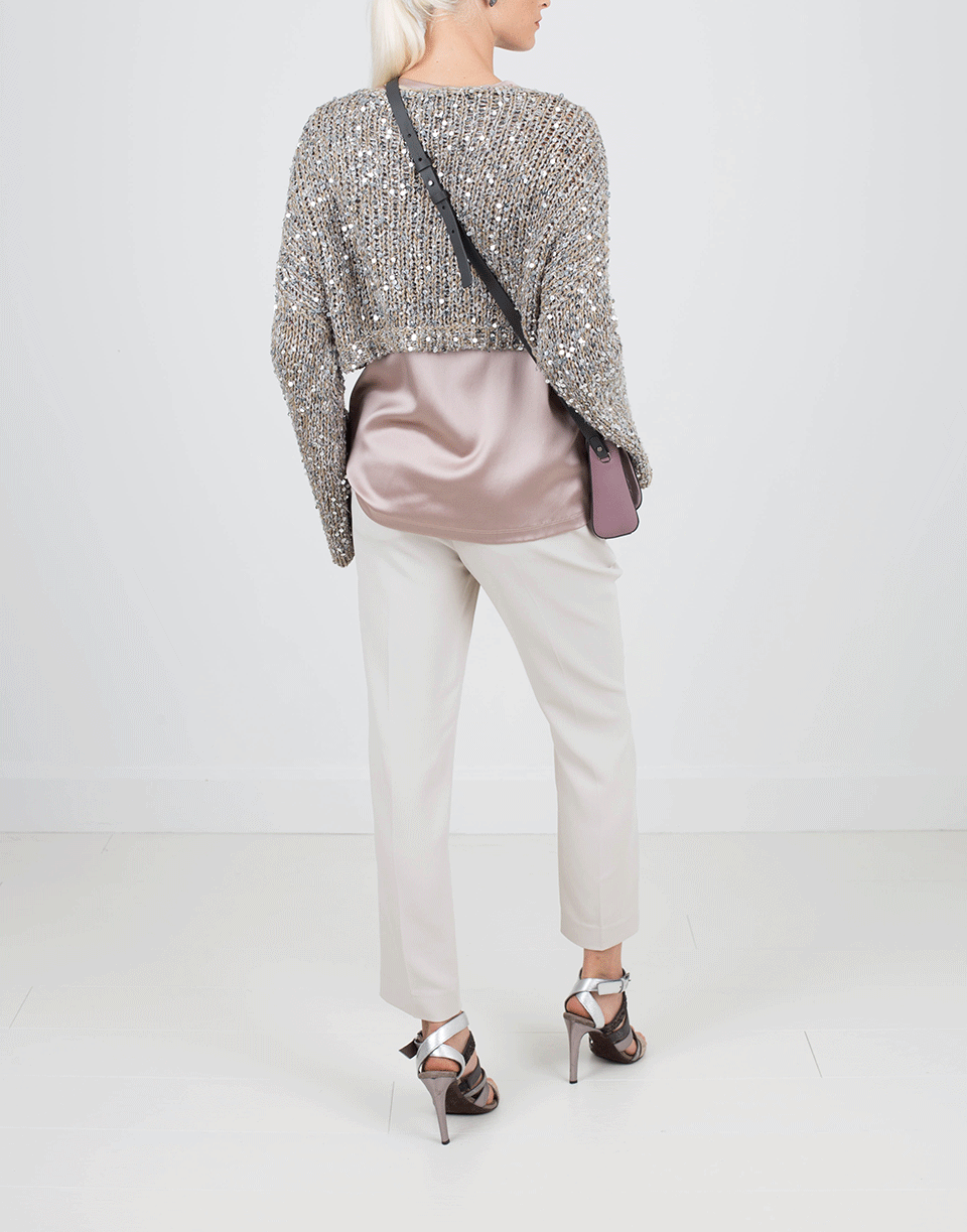 BRUNELLO CUCINELLI-Satin Top-