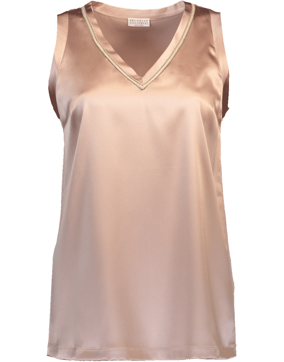 BRUNELLO CUCINELLI-Satin Top-