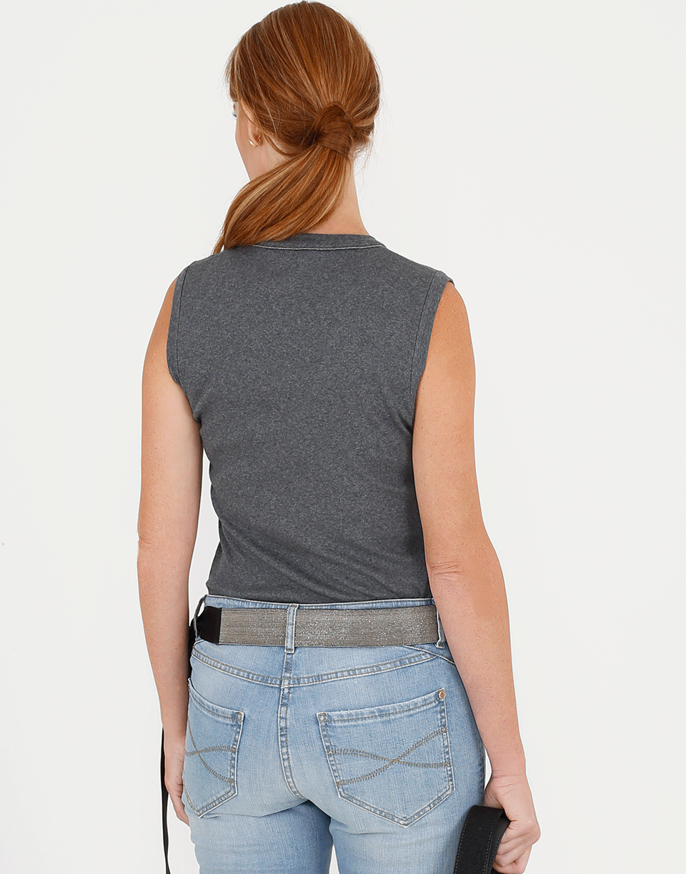 BRUNELLO CUCINELLI-Ribbed Stretch Tank-