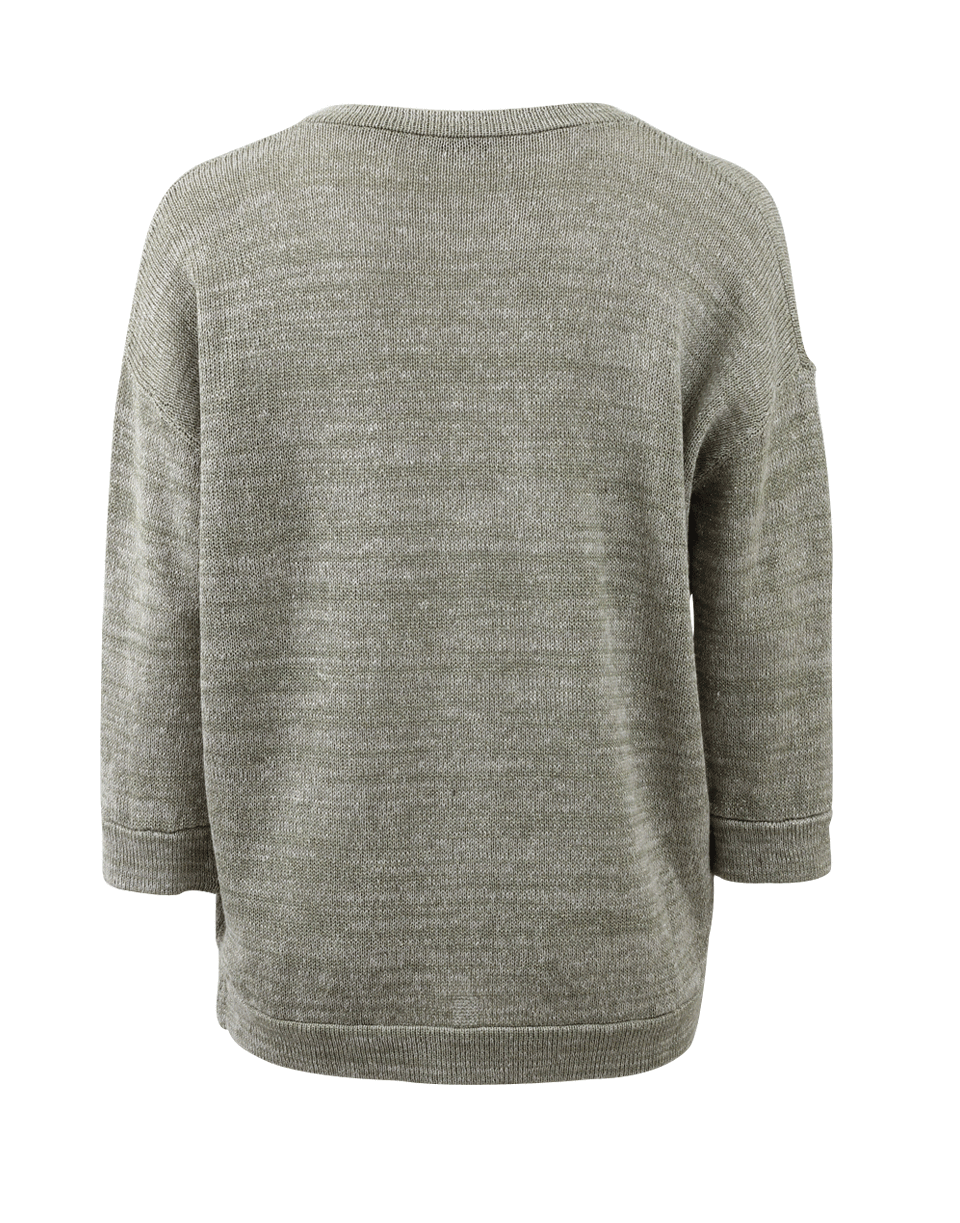 BRUNELLO CUCINELLI-V-Neck Lurex Sweater-