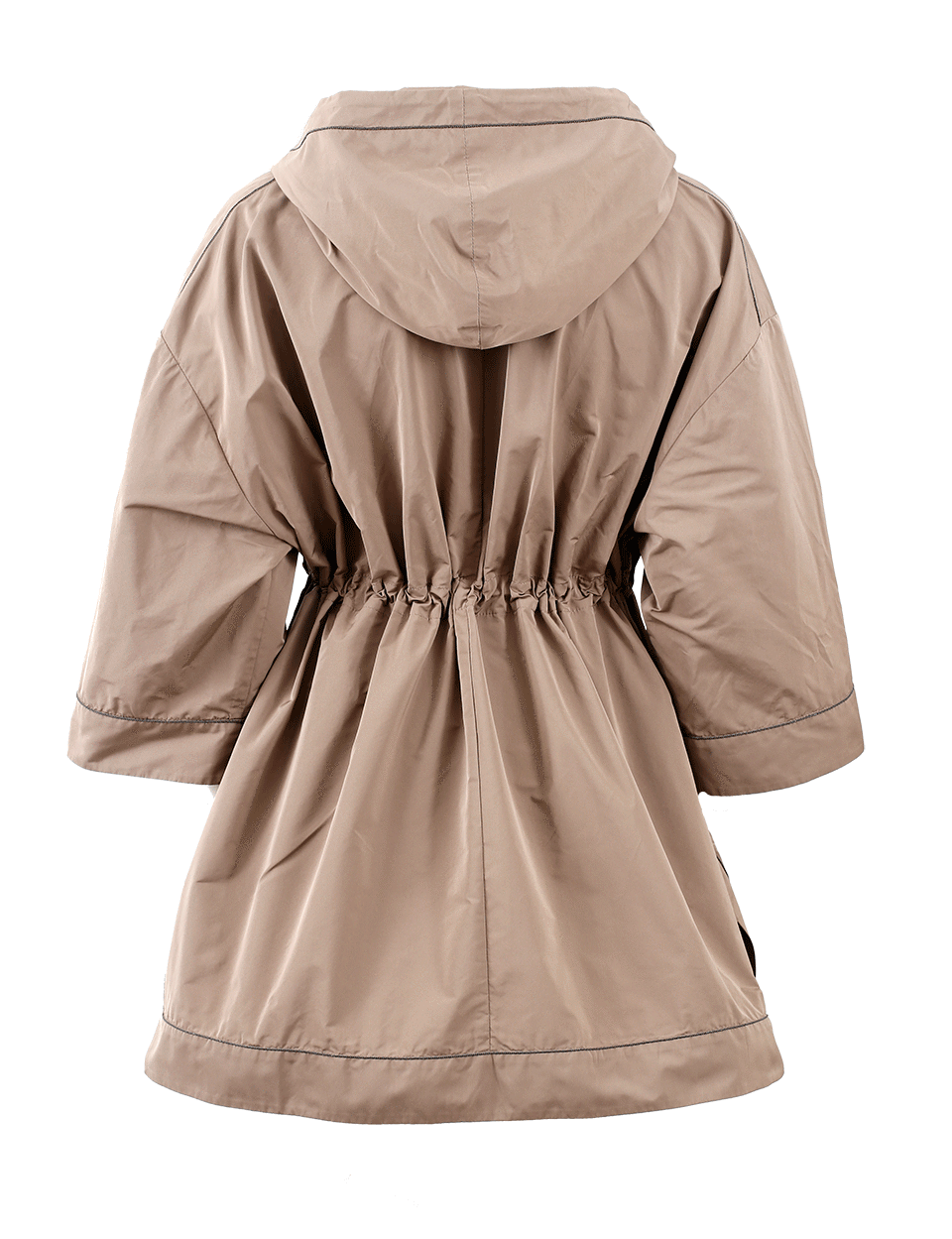 BRUNELLO CUCINELLI-Hooded Taffeta Anorak-HAVANNA