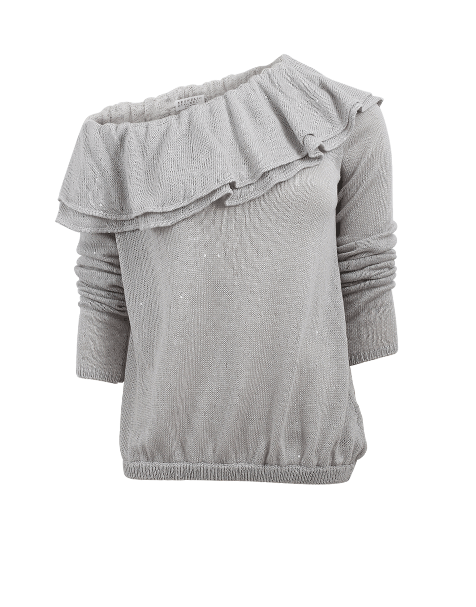 BRUNELLO CUCINELLI-Off Shoulder Top-