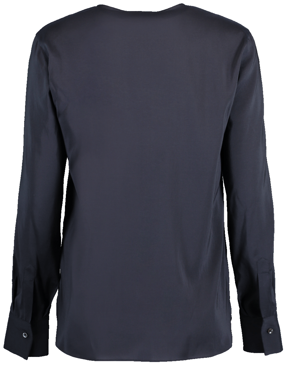 BRUNELLO CUCINELLI-Monili Henley Silk Blouse-