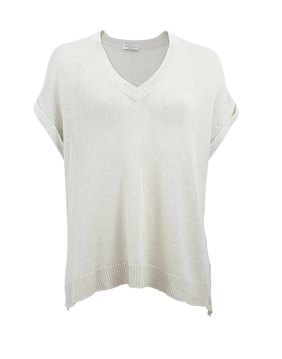 BRUNELLO CUCINELLI-Pailette Top-