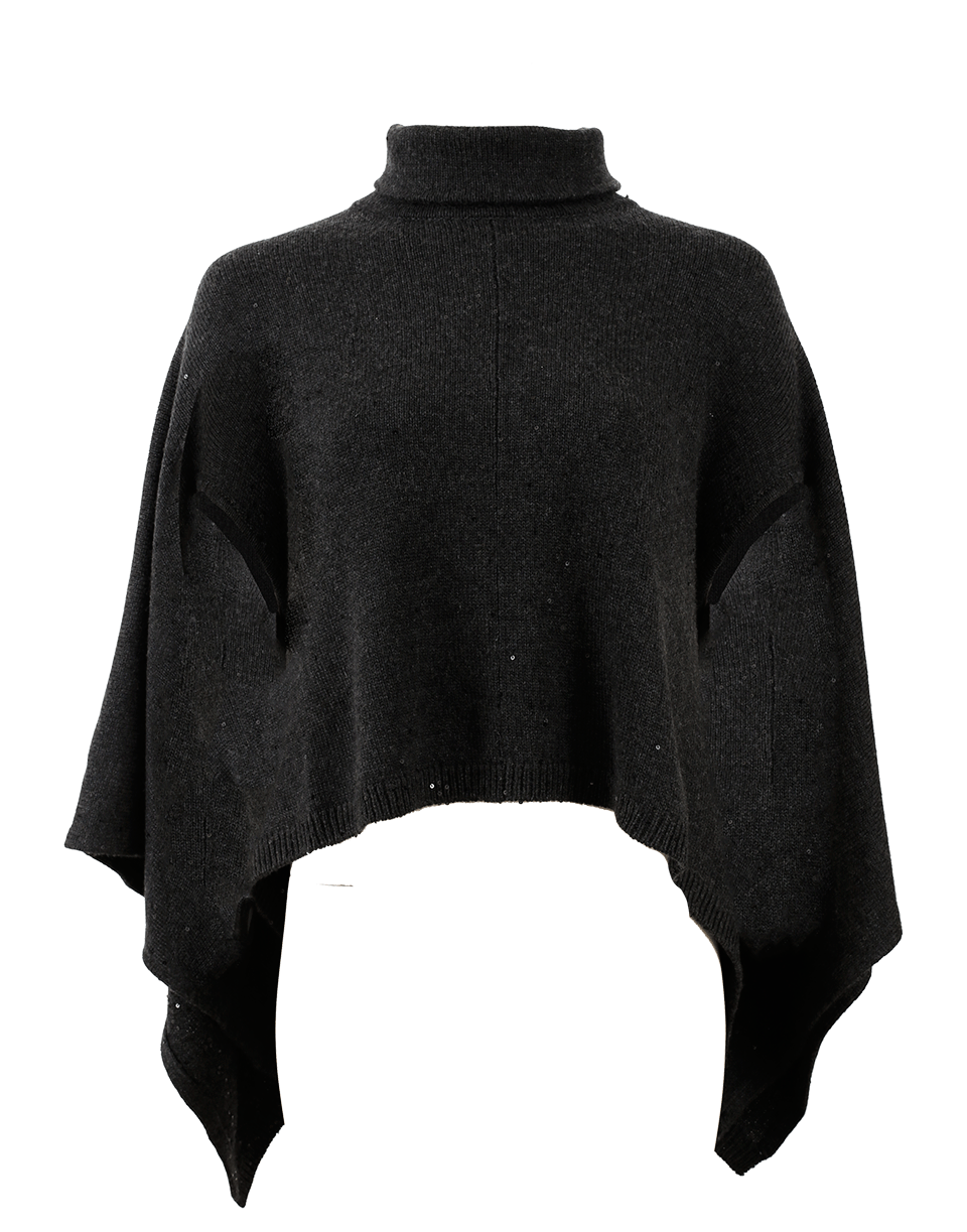 BRUNELLO CUCINELLI-Pailette Cowl Poncho-