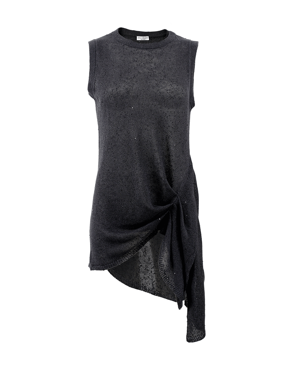 BRUNELLO CUCINELLI-Gathered Waist Tunic-ONYX