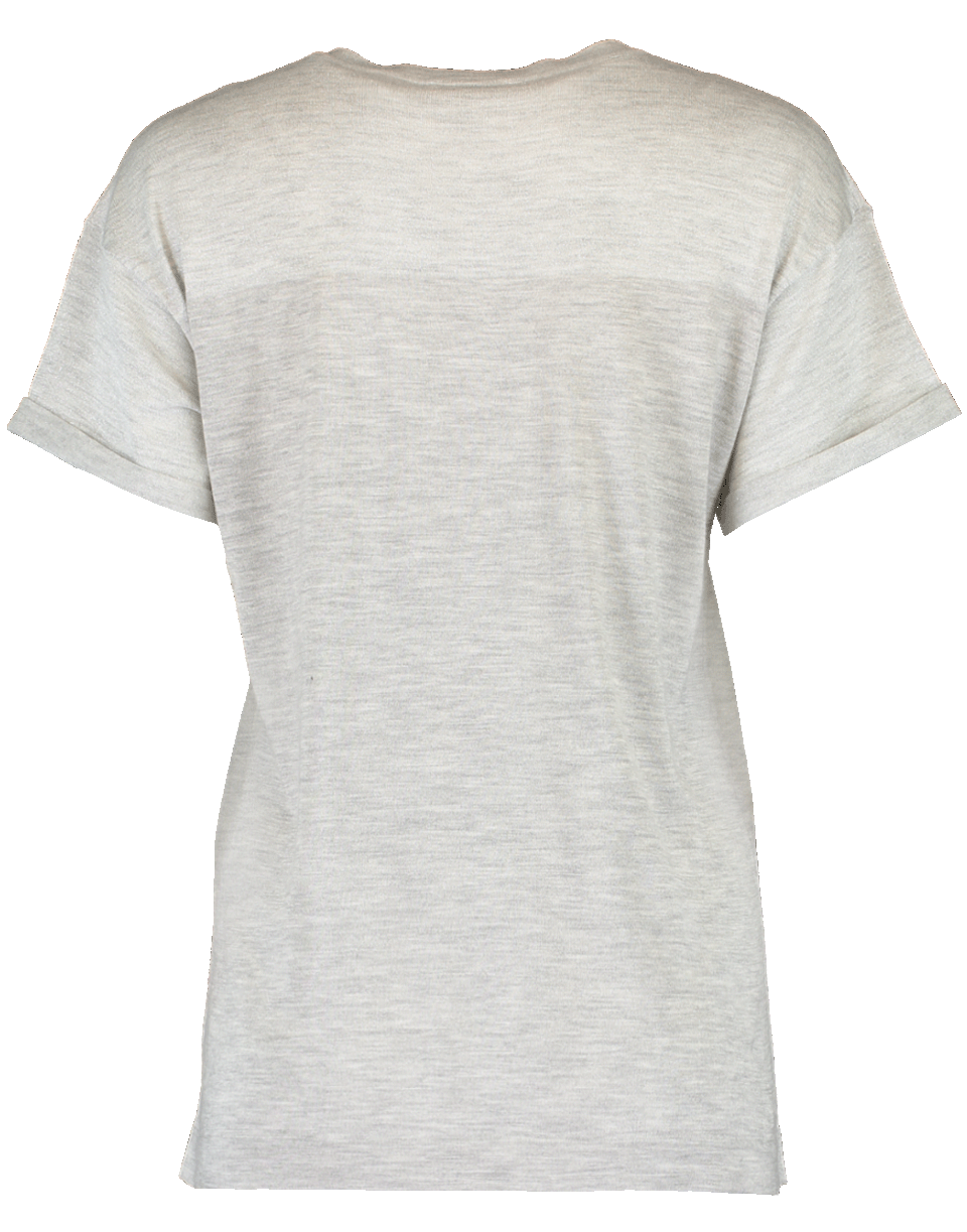 BRUNELLO CUCINELLI-Lurex Stripe Tee-