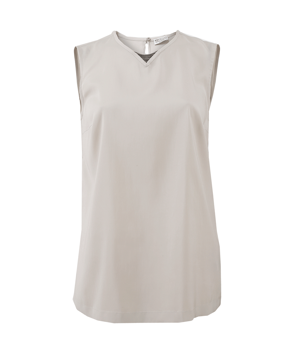 BRUNELLO CUCINELLI-Monili Silk Tank-