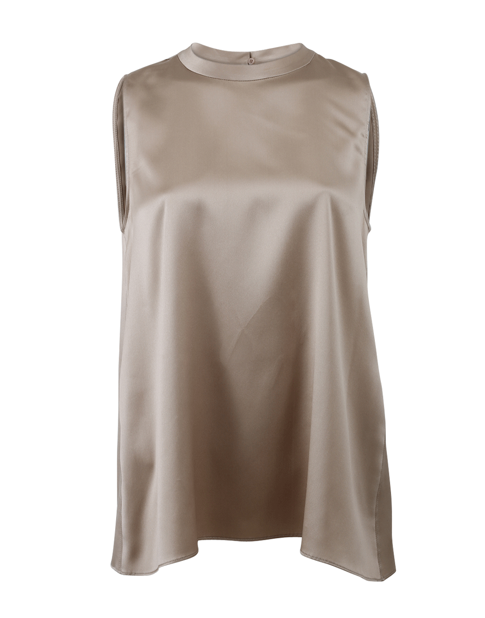 BRUNELLO CUCINELLI-Satin Crewneck Tank-