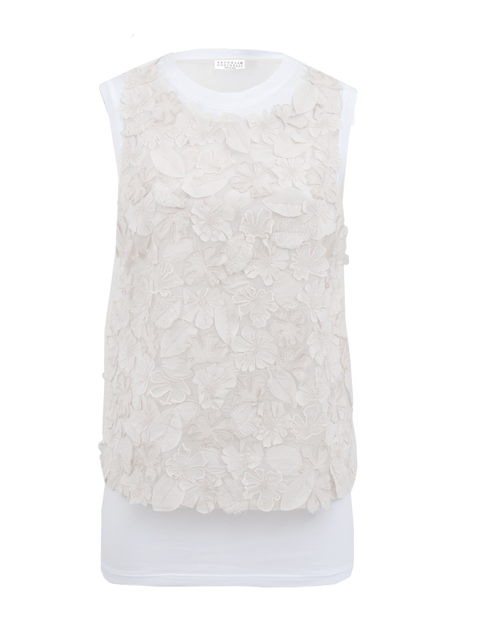 BRUNELLO CUCINELLI-Flowers And Leaves Top With Tee-