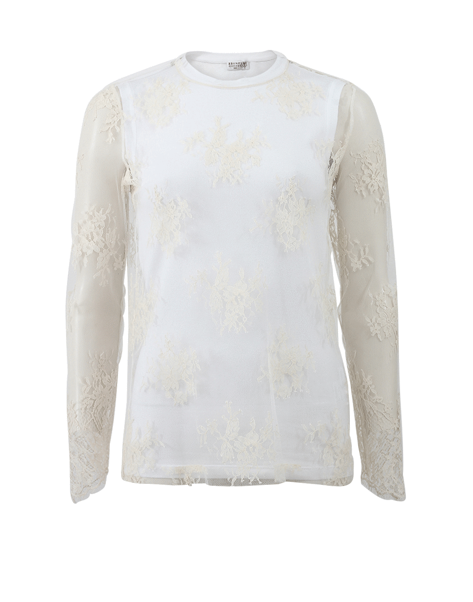BRUNELLO CUCINELLI-Lace With Jersey Tank-