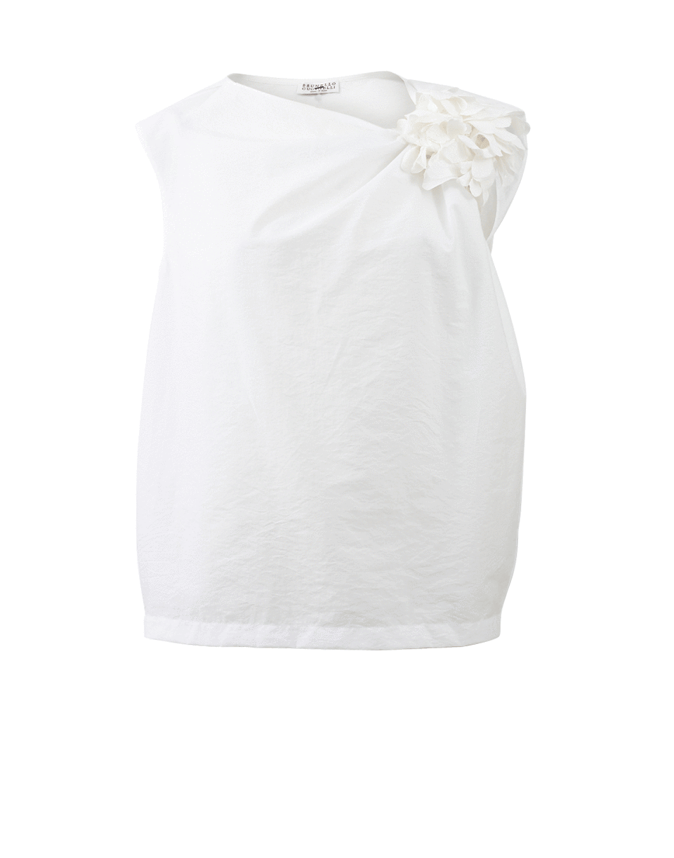 BRUNELLO CUCINELLI-Flower Detail Blouse-