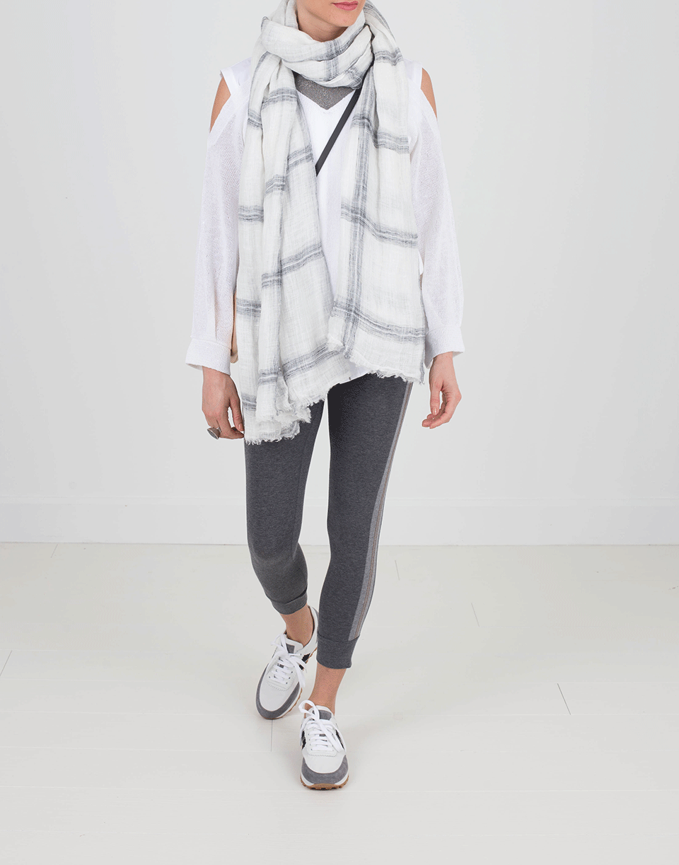 BRUNELLO CUCINELLI-Cold Shoulder Paillette Knit Top-