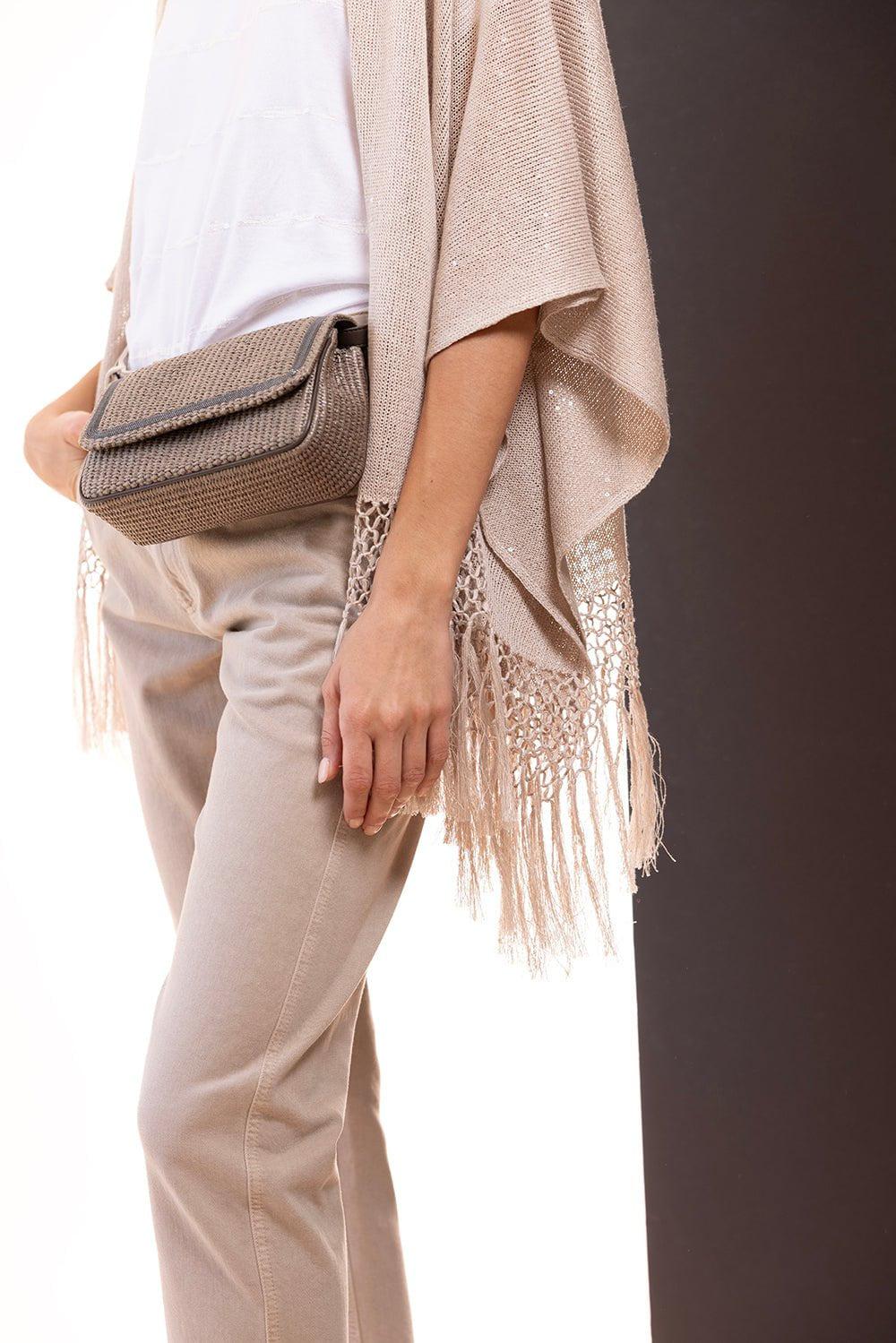 BRUNELLO CUCINELLI-Fringe Poncho-