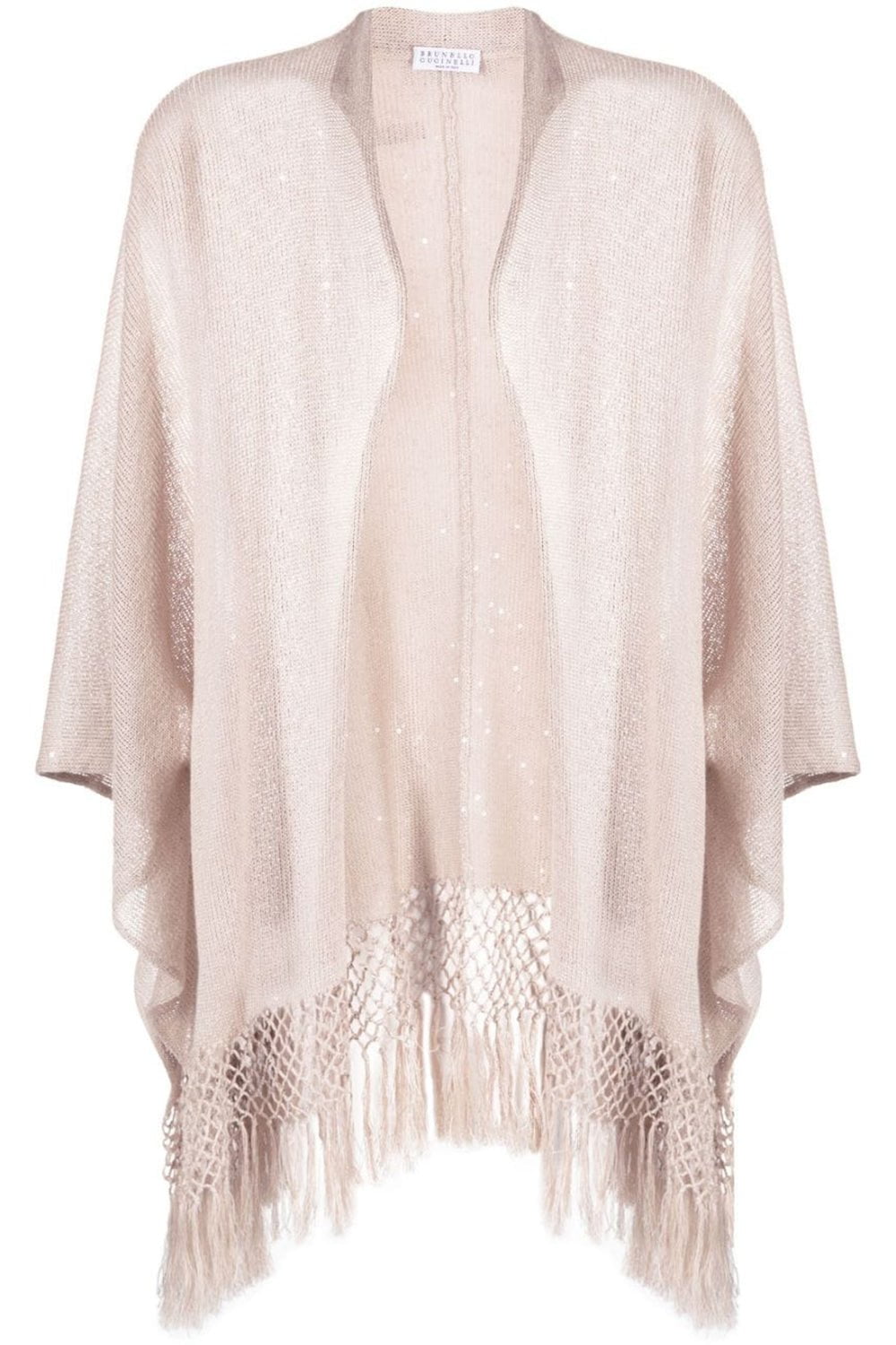BRUNELLO CUCINELLI-Fringe Poncho-