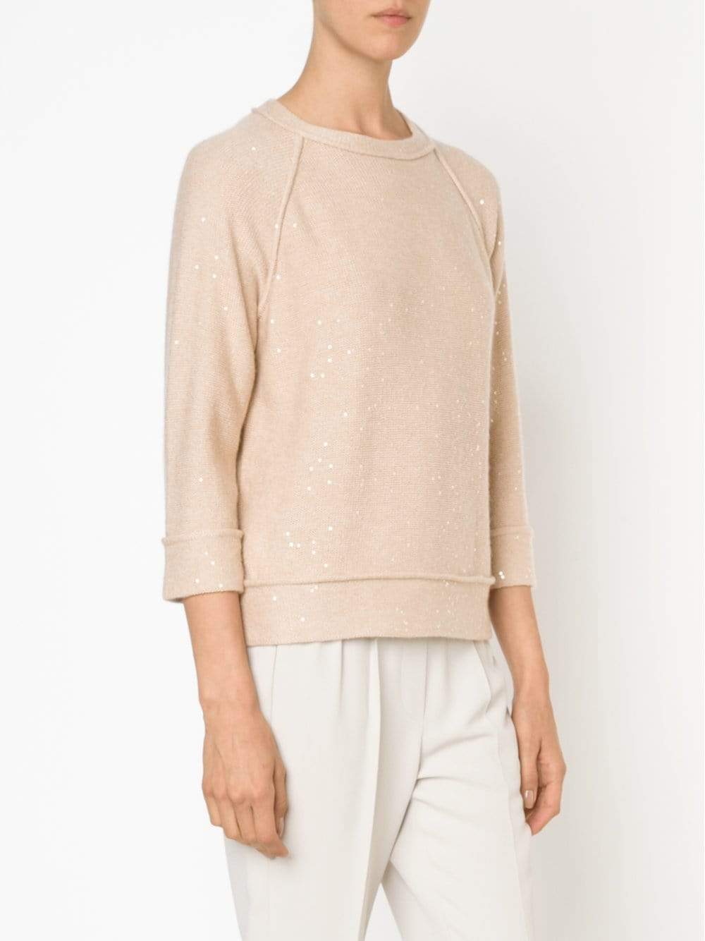 BRUNELLO CUCINELLI-Raglan Paillette Pullover-