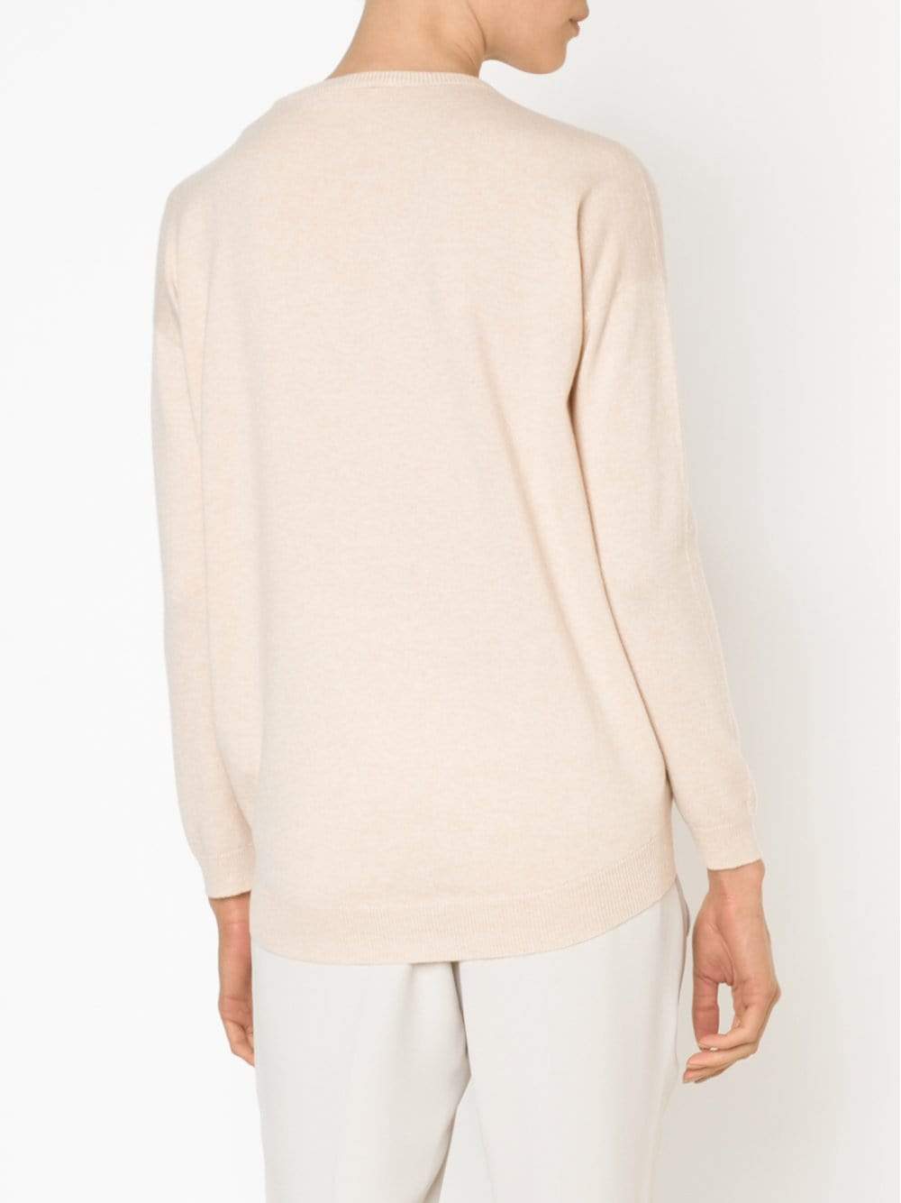 BRUNELLO CUCINELLI-V-Neck Boyfriend Pullover-