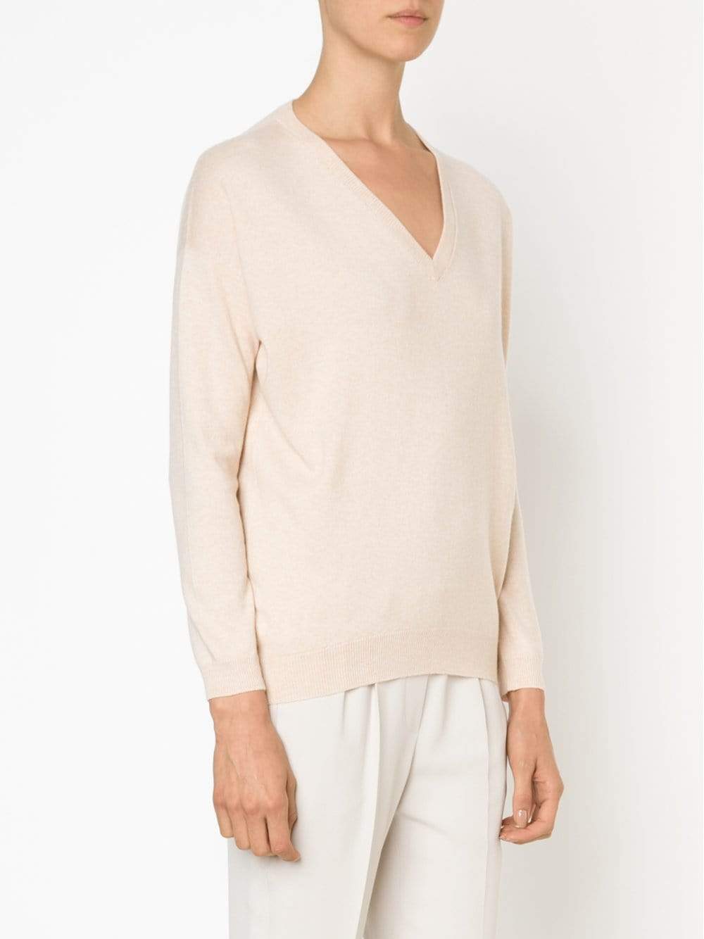 BRUNELLO CUCINELLI-V-Neck Boyfriend Pullover-