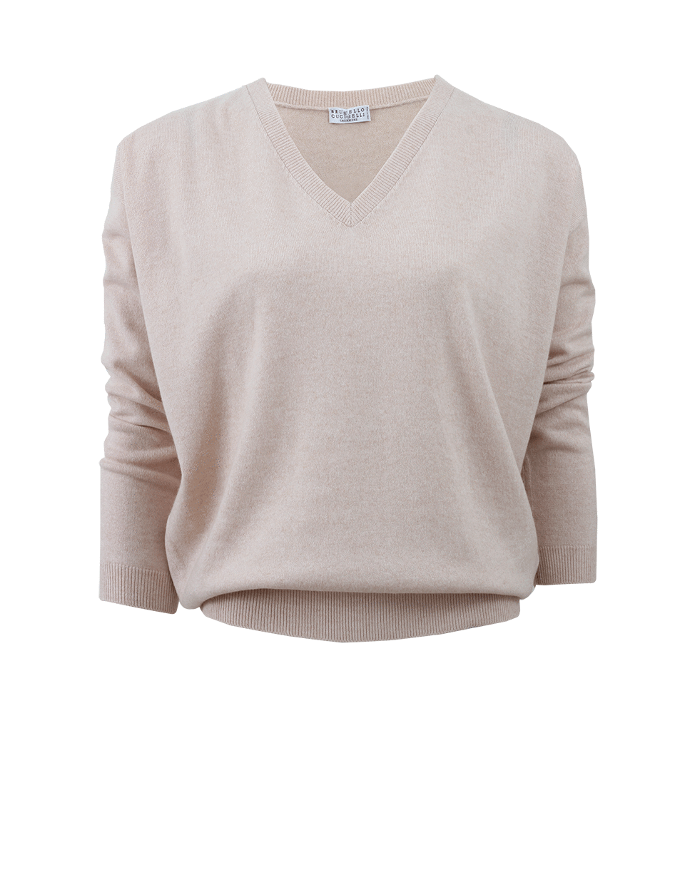 BRUNELLO CUCINELLI-V-Neck Boyfriend Pullover-