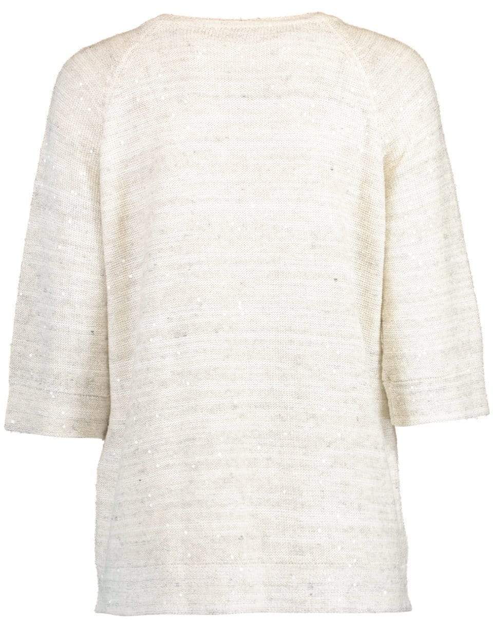 BRUNELLO CUCINELLI-Silk Jacquard Tie-Front Kimono-BEIGE
