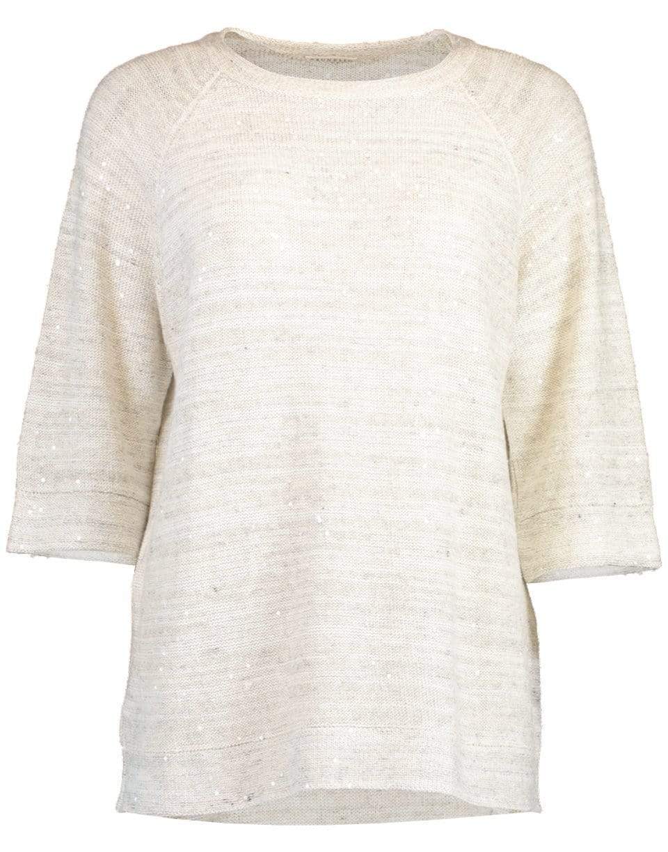 BRUNELLO CUCINELLI-Silk Jacquard Tie-Front Kimono-BEIGE
